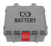 BESTOMZ Boîte de Rangement Étanche en Petg pour Piles Rechargeables AA et AAA avec Compartiments Dédiés, Séparateur Intégré et Structure Transparente, Maison Paquet à Dos