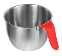 BESTOMZ Bol à Battre les Œufs en Acier Inoxydable avec Poignée Ergonomique | Bord Lisse, Base Plate et Surface Facile à Nettoyer, Réduit les Éclaboussures, Cuisine Maison