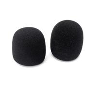 BESTOMZ Bonnette et Configurations D'enregistrement Anti-vent Noire en Éponge 40mm Écran Protecteur Anti-salive pour Microphone Adapté aux Microphones de Scène Portables