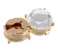 BESTOMZ Boutons de Manchette en Alliage Minimaliste Élégant pour Femmes, 1 Paire, Pinces à Chemise Détachables pour Réunions d'affaires et Événements Formels
