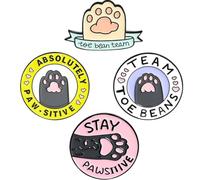 BESTOMZ Broche à Châle 4 Pièces en Alliage Forme Patte de Chat pour Femme et Adolescente, Accessoire Élégant Vie Quotidienne et Fêtes Spéciales