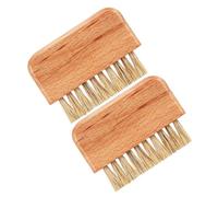 BESTOMZ Brosses à Ongles Lot de 2 pour Manucure à Domicile et Salons de Beauté Faciles à Utiliser Poils Doux en Bois