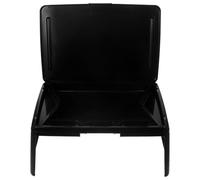 BESTOMZ Bureau Pliant Portable pour Ordinateur Portable, Table D’Ordinateur de Lit, Plastique Noir, Compartiments de Rangement, Structure Stable, Maison et Travail Mobile