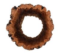 BESTOMZ Cachette pour Reptile en Bois Naturel 25x10 Cm, Écorce de Liège Humide, Décor Enrichissant pour Terrarium Bioactif et Habitat de Reptiles