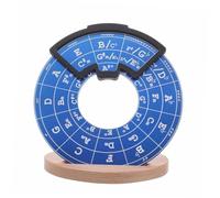 BESTOMZ Cercle pour Guitare Support, Outil D'apprentissage Musical Portable en Métal Bleu, Roue des Accords et Progression, Aide la Pratique et Cours de Guitare pour Débutants