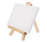BESTOMZ Chevalet de Peinture sur Bois, Support de Tableau Mini, Blanc, Portable, Pliable, pour Étudiants et Garçon et Filles, Ateliers D’art et Classes