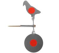 BESTOMZ Cible Rotative Métallique à Réarmement Automatique, Cible d'Entraînement Extérieure d'Oiseau pour Lance-Pierres et Jeux de Fronde