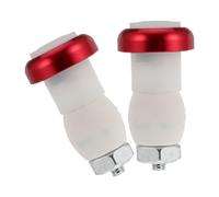 BESTOMZ Clignotant de Sécurité pour Vélo Facile à Installer en Alliage D'aluminium, Lot de 2 Pièces Lumière Rouge Stable pour Guidon de Vélo