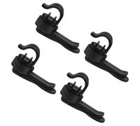 BESTOMZ Clip Magnétique pour Tube d'eau de Vélo 4 Pièces en ABS Léger et Solide, Accessoires Randonnée pour Paquet à Dos d'Hydratation Noir