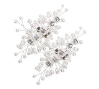 BESTOMZ Clips à Chaussures Réutilisables et Attachables, Accessoires Élégants à Fleurs en Alliage Blanc pour Mariage pour Chaussures et Paquet Lors de Fêtes