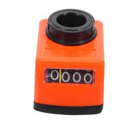 BESTOMZ Compteur de Position D’arbre 14mm, Affichage Mécanique pour | Lecture Précise, Protection Anti-poussière, Installation Simple, Support de Travail Collaboratif, Orange