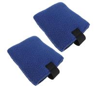 BESTOMZ Coussin pour Pédale de Fauteuil Roulant en Fibre de Polyester Bleu, Confort Amélioré et Ajustement Flexible, Adapté à Divers Modèles, pour Usage Intérieur et Rééducation, Lot de 2