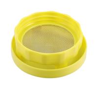 BESTOMZ Couvercle de Bocal à Germination, Couvercle Germoir en Plastique Jaune, Support à 4 Repose-Pieds, Filtration Facile de L’excès D’Eau pour Bocaux Mason