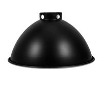 BESTOMZ Couvercle de Lampe Chauffante pour Terrarium à Reptiles, Abat-Jour Réflecteur en Fer 8,5 Pouces Noir Extérieur Blanc Intérieur, Protection Thermique pour Lampe de Boîte