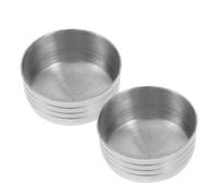 BESTOMZ Couvercles de Shaker en Acier Inoxydable 2 Pièces Faciles à Nettoyer Accessoires pour Tasses à Shaker Adaptés aux Bars et Mixologues