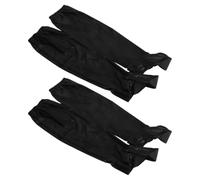 BESTOMZ Couvre-Chaussures de Vélo Imperméables Réutilisables en Tissu Oxford Noir, Guêtres Longues pour Protection Complète des Jambes et Chaussures, pour Moto et Voyage
