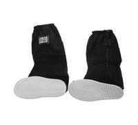 BESTOMZ Couvre-Chaussures Imperméables Unisexes Noirs, PVC, Antidérapants | Botte Pluie Renforcée, Couche Étanche Intégrée, Boucle Élastique, Usage Vélo, Pêche, Montagne