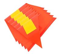 BESTOMZ Drapeaux de Sécurité pour Vélo Lot de 5 Fanions Triangulaires Indéchirables Accessoires Cyclisme Adultes Signalisation Plein Air