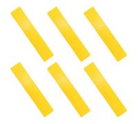 BESTOMZ Droits Rectangulaires Marqueurs de Sol en PVC Jaunes 6 Pièces | Réutilisables, Résistance, Aide au Repérage, pour Poser des Limites et Structurer des Cours