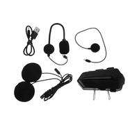 BESTOMZ Écouteurs Moto K17 pour Casque, Micro Antibruit, ABS Noir | Communication Claire, Liaison sans Fil Stable, Résistance à L'usure, pour Longues Distances et Voyages à Moto