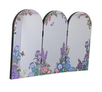 BESTOMZ Écran Décoratif de Bureau Mini Écran Pliant en Acrylique, Style Chinois, Effet Miroir, Séparateur D’Espace, Ornement Feng Shui, pour Bureau et Studio, Décoration Nouvel an