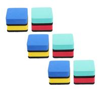 BESTOMZ Effaceurs Tableau Blanc Magnétiques en EVA Coloré, Lot de 12 Gommes à Sec pour Bureau et École, Nettoyage Facile Ardoise Effaçable à Sec