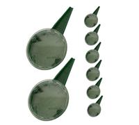 BESTOMZ Ensemble de 8 Outils à Main pour Jardinage, Semoir Distributeur de Graines Réglable sur 5 Niveaux, Compatible avec Toutes Tailles de Semences, Outil de Plantation Manuel Vert