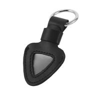BESTOMZ Étui Porte-médiators Compact en Cuir PU Noir Anneau Porte-clés, Organiseur Léger pour Médiators de Guitare, Protection Solide et Rangement Pratique pour Guitaristes Nomades