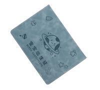 BESTOMZ Étui pour Certificat de Naissance, Pochette de Protection pour Certificat de Naissance en Cuir Artificiel Bleu, Ajusté, Léger, Imperméable, Résistant à L'usure, pour Voyage