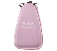 BESTOMZ Étui Rigide Étanche Rose pour Métronome et Accordeur de Guitare, Paquet de Rangement Portable Antichoc avec Fermeture Éclair, Organisateur Compact pour Musiciens en Déplacement,