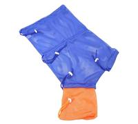 BESTOMZ Filet de Bain pour Chat en Maille Respirante Bleu et Orange, Paquet de Contention Multiusage pour Toilettage, Coupe des Ongles, Protection Anti-griffures et Morsures, Adapté