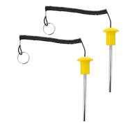 BESTOMZ Goupille de Lestage Magnétique, Goupille de Rechange pour Banc de Musculation, Acier au Carbone et Plastique, Cordelette de Traction, pour Machine de Musculation et Home Gym