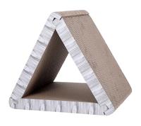 BESTOMZ Griffoir pour Chat Pliable en Carton Ondulé Triangulaire 6 Faces Utilisables, Angles Multiples pour Griffer, Protection des Meubles, pour Intérieur