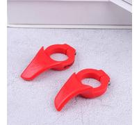 BESTOMZ Guidon de Vélo Corne Créatif à Vis, Fixe, Rouge | PC et Fibre de Verre, Prise Courte pour Vtt et Fixie, Réduit la Fatigue du Poignet, Usage Pro