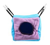 BESTOMZ Hamac Suspendu Double Couche pour Petits Animaux, Hamac Confortable en Coton pour Hamster, Chinchilla et Furet, Lit Suspendu Caché pour Cage, Accessoires Respirants et Douillets