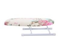 BESTOMZ Jeannette Repassage Mini Table à Repasser Pliable en Tissu et Tube d'Acier, Planche à Repasser Pratique et Gain de Place pour Vêtements et Cols à Domicile Déplacement