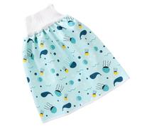 BESTOMZ Jupe-couche pour Bébés, Jupe de Couche Pliable, Pantalon D’entraînement Imperméable en Coton Pur, Anti-fuite, Boucle Dissimulée, 0-4 Ans, pour Éviter de Mouiller Pantalons