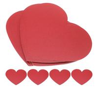 BESTOMZ Kit en Papier Rouge de Cœur Saint-valentin Surface Lisse 40 Pièces pour Fabriquer Vos Propres Cartes de Saint-valentin pour Présents et Décorations