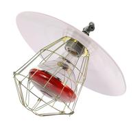 BESTOMZ Lampe Chauffante pour Cage Animaux 250w Abaisse-langue Métallique et Diffuseur en Céramique, Kit de Chauffage Sécurisé pour Reptiles, Volaille et Petits Couleur Couleur Aléatoire