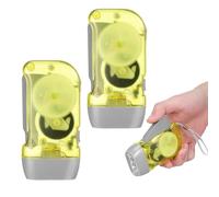 BESTOMZ Lampe de Poche Rechargeable à Manivelle 3 LED Portable Multifonctionnelle en Plastique pour Urgence et Réparation, Lot de 3 Pièces Facile à Transporter Couleur Couleur Aléatoire