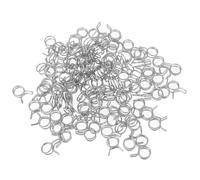 BESTOMZ Lot de 100 Colliers de Serrage à Ressort en Acier Inoxydable 304, Double Cercle, Diamètre 9 Mm, pour Tuyaux D’arrosage, Fixation Étanche et Résistante la Corrosion, Accessoires