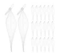 BESTOMZ Lot de 100 Paquet en Filet Réutilisables en PP et PE, Grosse Capacité, Fermeture à Boucle Facile, Protège Œufs et Noix, pour Shopping et Rangement