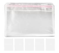 Bestomz Lot de 100 sachets en cellophane transparents autocollants pour cadeaux 30 x 40 cm