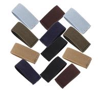 BESTOMZ Lot de 12 Passants de Ceinture Élastiques 5 Cm - Organiseurs et Supports Robustes pour Sangles de Paquet - Multi-Couleurs - Accessoires Antidérapants pour Randonnée,
