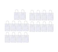 BESTOMZ Lot de 18 Paquet D'emballage Transparent en Pvc Poignée, Élégant et Pratique, Facile à Nettoyer, pour Emballage de Vin et Célébrations