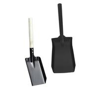 BESTOMZ Lot de 2 Mini Pelles de Jardin en Fer Noir, Taille Petite, Pelle à Glace Pratique pour Jardinage, Désherbage et Entretien Extérieur, Outil Léger et Résistant pour Maison