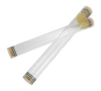 BESTOMZ Lot de 2 Tubes Tubes Transparents de Rangement pour Flotteurs de Pêche 40 Cm Étui Rigide en Plastique Léger et Étanche pour Matériel de Pêche Stockage et Protection pour