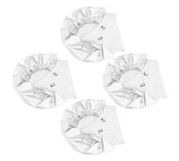 BESTOMZ Lot de 4 Couvre-Roues de Secours Argentés pour Camping-Car et Caravane, Housses Solide et Coupe-Vent en Tissu Argenté 201, Protection Optimale pour Roues de Rechange