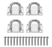 BESTOMZ Lot de 4 Crochets Suspendre pour Hamac M8 en Acier Inoxydable 304, Fixation Murale Vis, Support Résistant aux Intempéries pour Kit Suspendre de Chaise Hamac, Installation