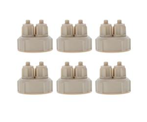BESTOMZ Lot de 6 Bouchons Rapides pour Bouteille Co2 en Plastique Abs, Faciles à Utiliser, Adaptés aux Réacteurs DIY de Dioxyde de Carbone pour Aquarium